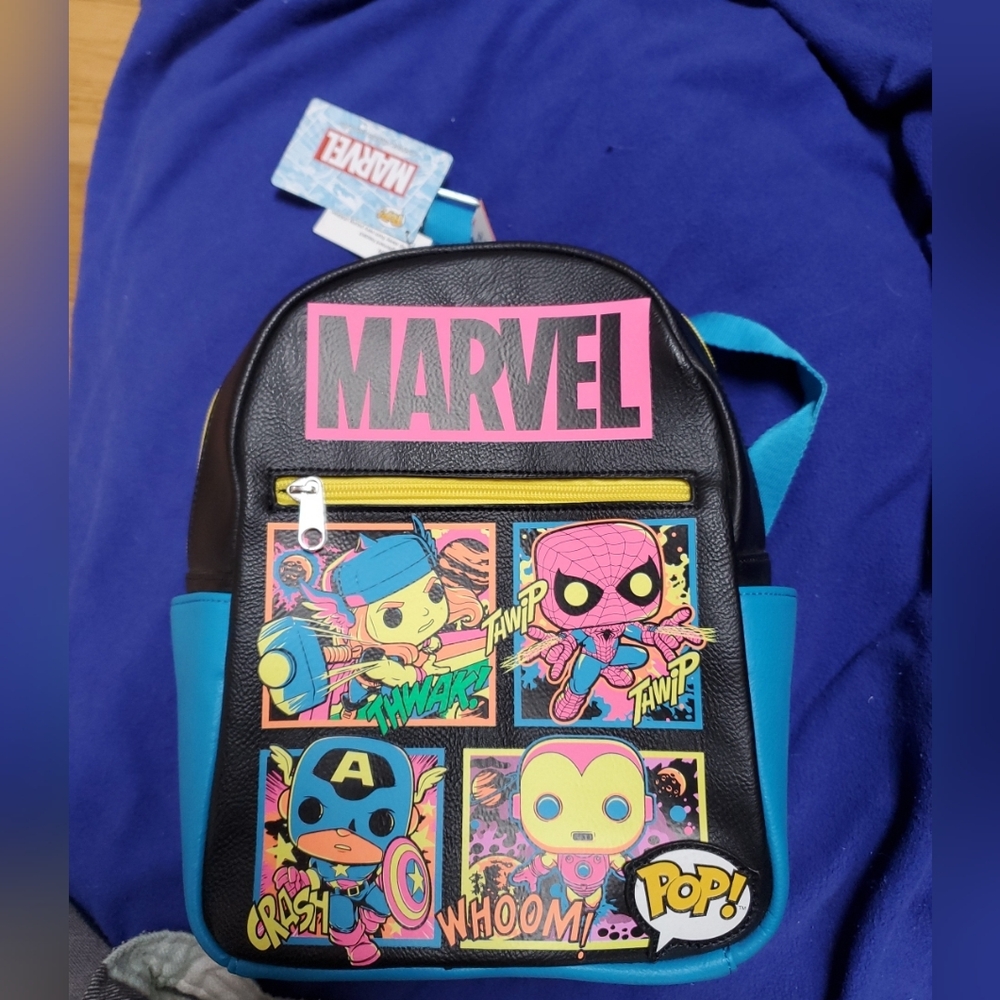 Marvel Glow In The Dark Fun Pop Back Pack By Funko